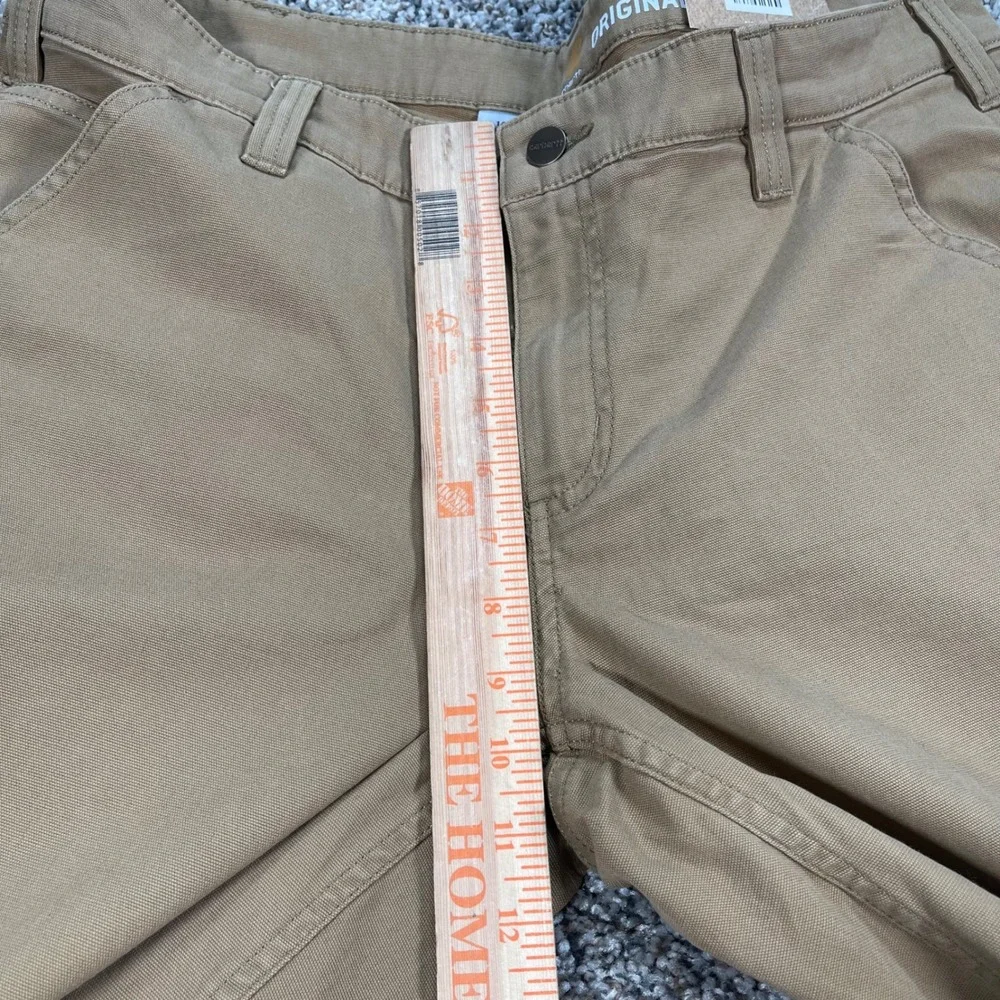 Carhartt Men's 36x34 Original Fit Carpenter Pants Tan Duck Canvas Tall